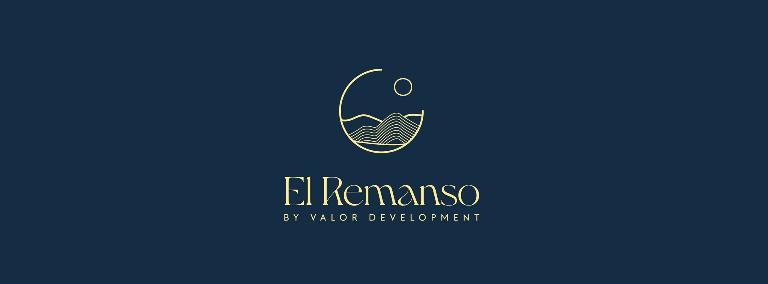 El Remanso - Banner de branding de lujo para desarrollo residencial